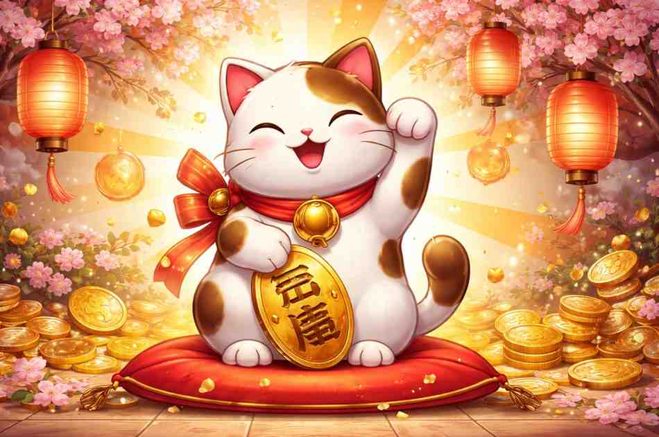 Lucky Neko slot com tema japonês disponível no BR567 Cassino